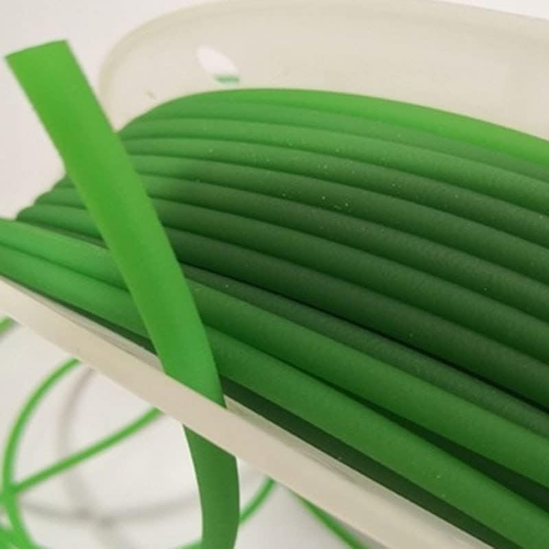 1 парчиња дијаметар од жица од 12мм зелена боја линија запечатена нишка PU мазна површина тркалезна лента добра еластичност против