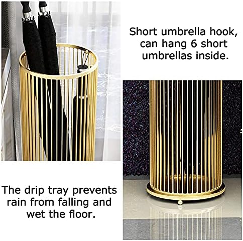 Носител на метални чадори на Fizdi Home Home Freestanding Holder Stand for umbrellas home offication Rack/Black/24x24x58cm
