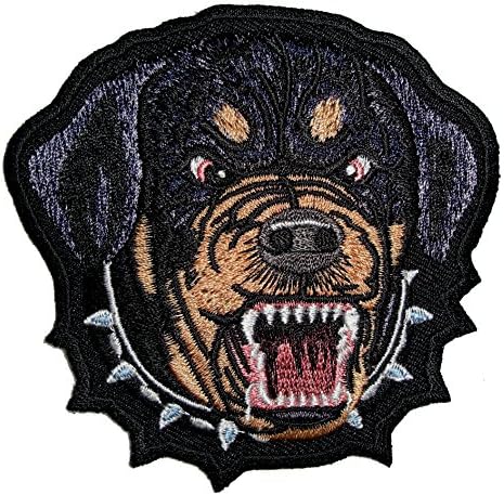 Кожа Врховно значи Гроулинг Ротвејлер куче везено везено-црно-црно-медиум