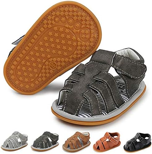 Timatego Бебе момчиња девојчиња Сандали кои не се лизгаат меки единствени атлетски чевли на отворено, новороденче за новороденче за летни чевли за летни чевли 3-18 месец