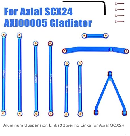 Врски за суспензија на Ziwije Постави алуминиум за аксијален SCX24 Гладијатор Axi00005