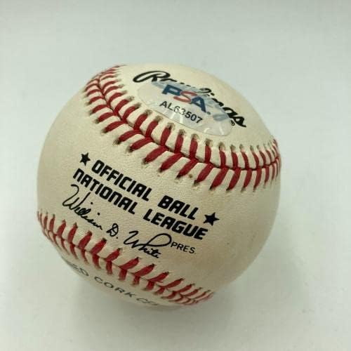 Вили Мејс потпиша автограмиран официјален бејзбол на Националната лига ПСА ДНК Коа - Автограмирани бејзбол