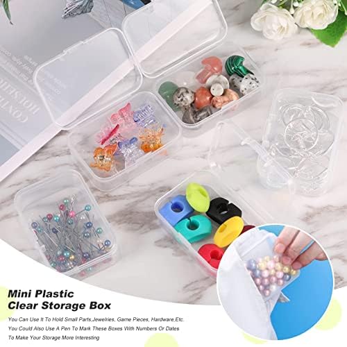 6 парчиња Јасни Пластични Монистра Контејнери За Складирање Кутии Мини Контејнери За Складирање Кутија Јасно Складирање Мали Пластични