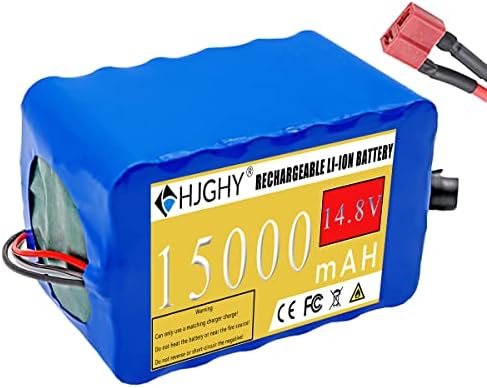 HJGHY 14.8V 15AH Полнење на литиум јонска батерија со батерии 14,8V 15000mAh висок капацитет 4S6P замена на батеријата за батерии за батерии за електроника за електроника