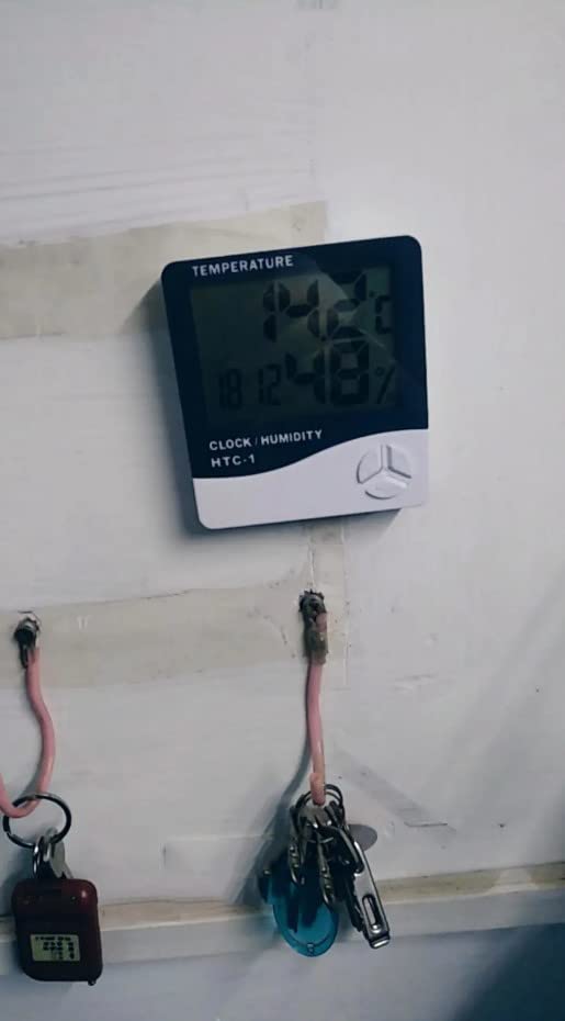 Отмро Мини Дигитална Температура Мерач На Влажност Внатрешен Термометар Хигрометар Лцд Дисплеј Целзиусови °C За Навлажнувачи,