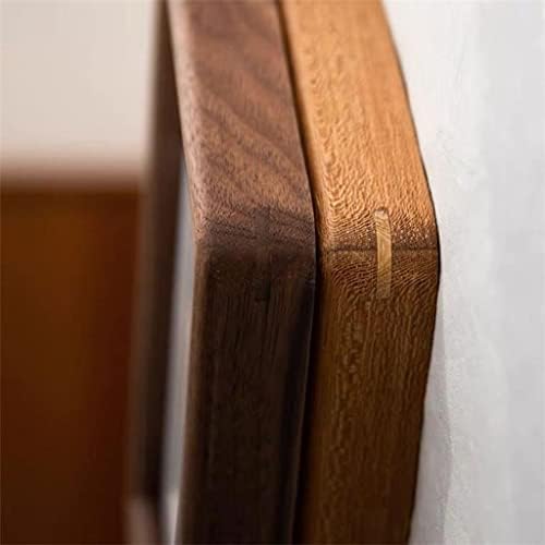 Liruxun вистинска дрвена тркалезна аголна катче Тик во боја на фото -рамка за замав, масичка, тенонска фото рамка)