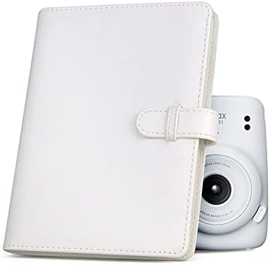 Hiyqin мини албум со фотографии, Mini PU Leather Album 128 џебови за 3-инчен Fuji Instax Mini 11/8/9/7s/25/70/90/EVO Instant
