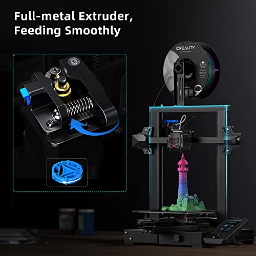 Creality Ender 3 V2 NEO 3D печатач со комплет за израмнување на автоматско израмнување на CR и PLA 3D печатач црно и црно