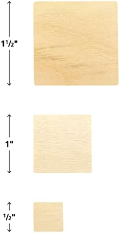 Основи на стеблото: дрвени квадрати - 150 брои