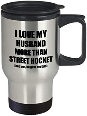 Улица хокеј сопруга патувања смешна идеја за подароци за вineубените за мојот сопружник overубител од сопругот чај од кафе 14 мл