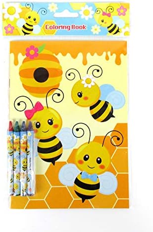 Бумбари Пчели Пчели Боенки И Боички Комплет За Детски Забави Со 12 Книги за Боење и 48 Боички За Роденден Добри Торби За Деца Подароци За