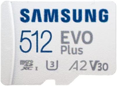 Samsung 512GB Evo+ Класа 10 Microsd Мемориска Картичка За Samsung Таблет Работи Со Galaxy Tab Активен Pro, Таб S6 Lite, Таб А 8.4 2020