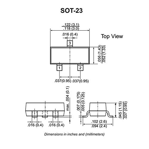 10pcs S9014 NPN Transistor BJT SOT-23 Означување J6