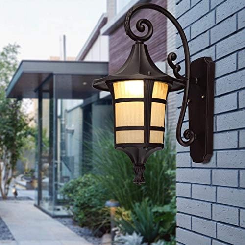 Yzид wallидна ламба водоотпорна LED европска ретро wallидна ламба отворена влезна wallидна ламба двор патека Американска градинарска ламба