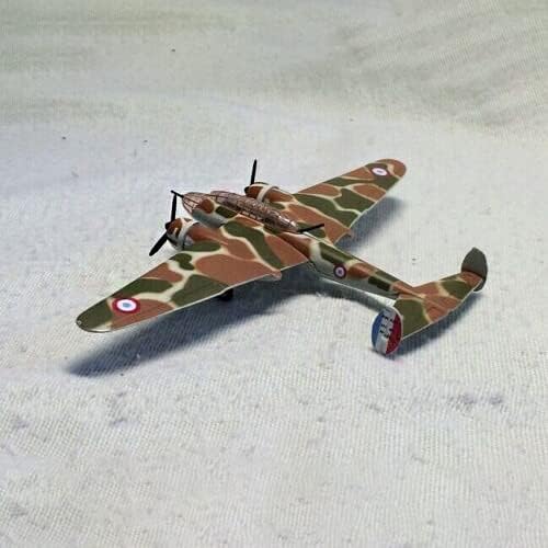 1/144 Скала на Втората светска војна Француски воздухопловни сили Амиот 350 бомбардерски модел на модел на легура на легура со модел