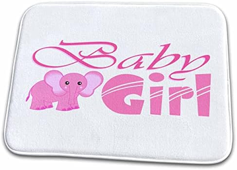 3Drose Janna Salak Designs Бебе - девојче - розово слон - душеци за бања за бања