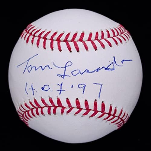 Том ласорда хоф 97 Потпиша Автограм Бејзбол ПСА КОА АБ22847 - Автограм Бејзбол
