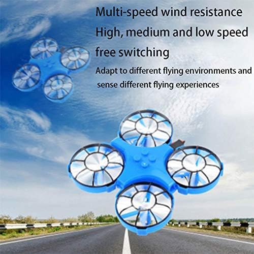 Seg Mini дрон за деца и возрасни, рачна играчка за летање со ротација на 360 ° и LED светла