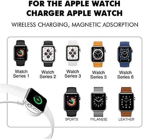 Cudpo Види Полнач iwatch полнач [Apple MFi Сертифициран]Брз Безжичен Магнетски Безжичен Кабел За Полнење Пренослив Кабел За Полнење Компатибилен