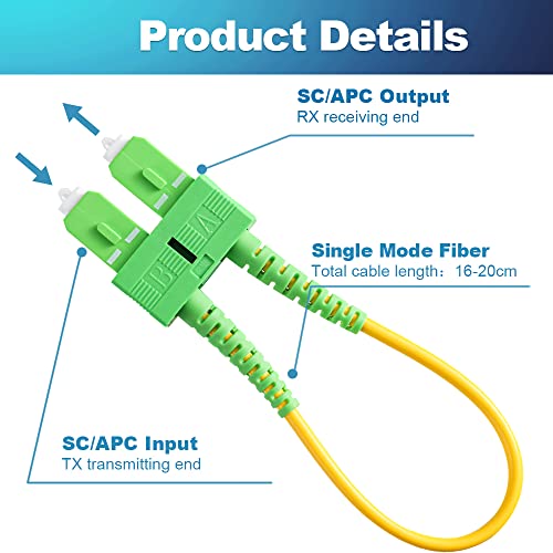 4 ПЦС единечен режим Тестер на приклучок за приклучок за приклучок SC-APC оптички адаптер за дуплекс на кабел 9/125