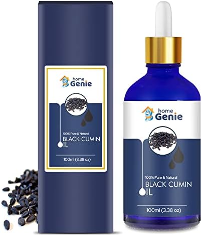 Дома Genин црно масло од семе од црно ким чисто и природно неразредено масло од носач - 100мл, со капнување