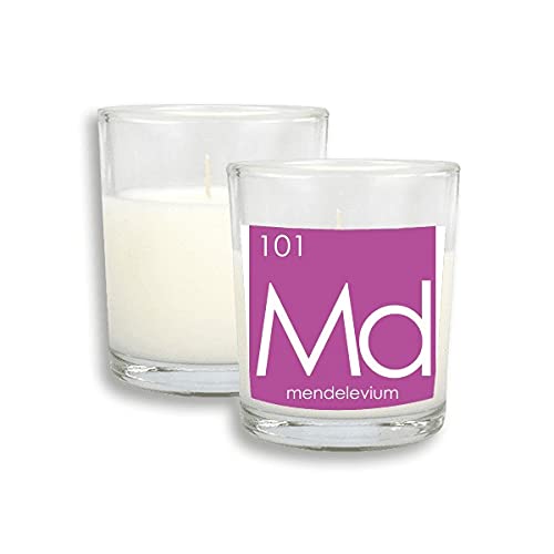 Елементи на градите Период табела актинид Менделевиум д -р бели свеќи стакло миризливи темјан восок