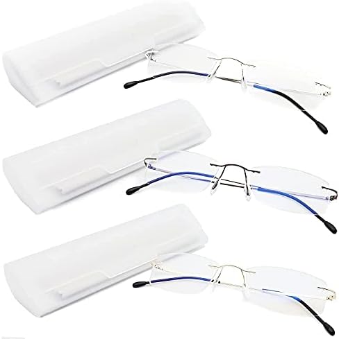 3 пакувања читатели на бесмислени сини светло за читање очила жени мажи мажи против сјај филтер лесни очила за очила