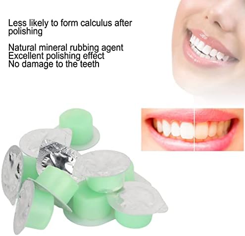 Паста за полирање за заби, крем за полирање на заби од 20 парчиња, отстранувач на плаки за заби, отстранувач на дамки за заби, природно безбедно