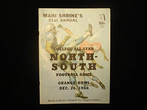 26 декември 1966 година Норт против Јужен колеџ Ол -стар игра програма - Програми за НФЛ