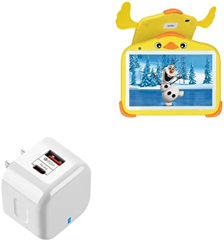 Полнач За боксови Компатибилен Со Јосату Андроид 11 Детска Таблета Y10-pd miniCube, 20W PD USB Полнач За Ѕид Тип-C-Зимски Бел