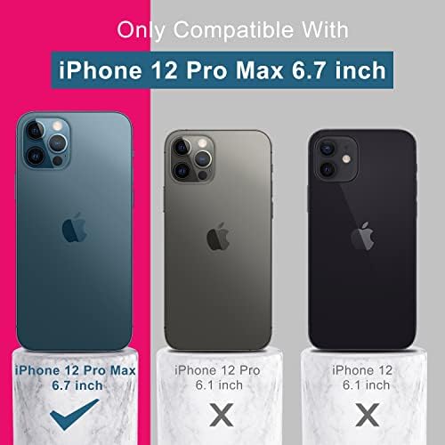 ДЕЕНАКИН Iphone 12 Pro Max Случај Со Заштитник На Екранот, Подобрување На Заштитата На Камерата, Мек Флексибилен Силиконски Гел Гумен Капак,Тенок