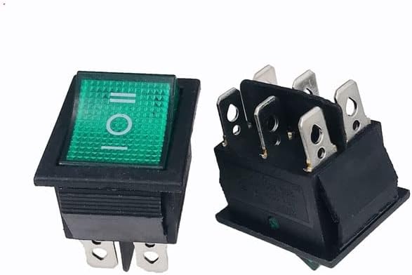 1PCS KCD4 Rocker Switch Onf-On 3 Позиција 6 Електрична опрема со прекинувач за напојување 16A 250VAC/ 20A 125VA-