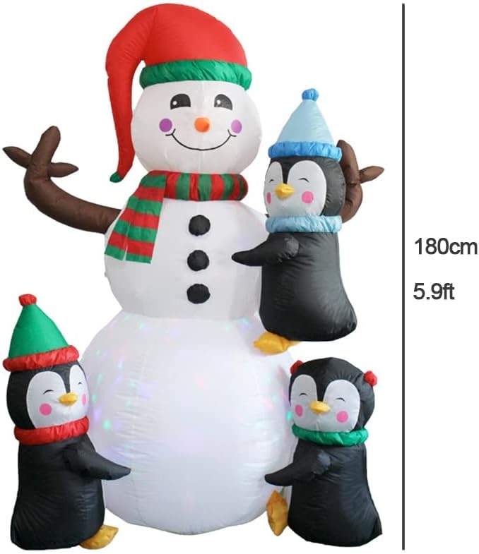 Божиќни украси на надувување на есл, Надворешно Божиќно надувување Снежен човек на отворено градинарска играчка играчка