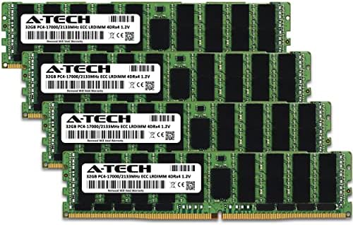 A-Tech 128gb Комплет Меморија RAM МЕМОРИЈА За Supermicro CSE-745BAC-R1K28B2-DDR4 2133MHz PC4 - 17000 ECC Оптоварување Намалена LRDIMM
