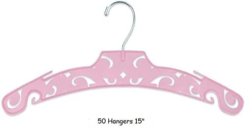 15 пластични закачалки, розови 50 парчиња ткаенини за облека за облека за облека за облека за закачалки за закачалки за закачалки