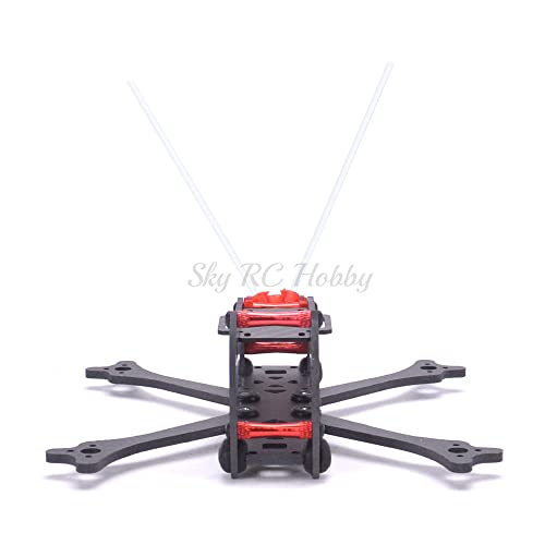 HSKRC 155 155mm Комплет за рамка за јаглеродни влакна FPV Racing Racing Rack W/Propeller Protell Protector 1306 1406 Motor 20MMX20MM