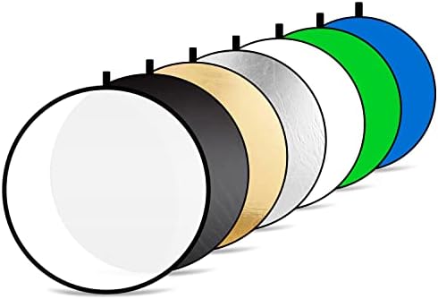 Фотографија од лесни рефлектори од 32 инчи/80 см, 7-во-1 тркалезно преносно склопувачки рефлектор за осветлување за фотографирање Фото