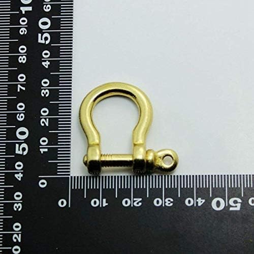 Ongонгџијуан 20 парчиња цврста месинг завртка за завртки широко d Shackle завртка за сидро тресење Д прстенести окови игла за влечење