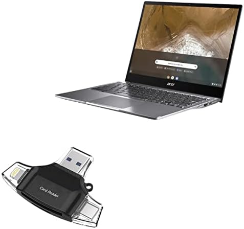 Boxwave Паметен Гаџет Компатибилен Со Acer Chromebook Спин 713-AllReader Sd Читач На Картички, Microsd Читач НА Картички SD Компактен USB-Jet