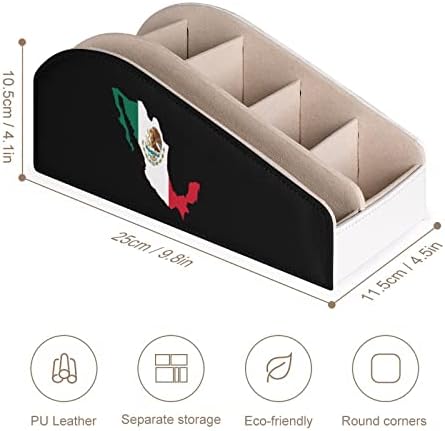 Мексико Знаме Мапа Тв Далечински Управувач Држачи Организатор Кутија Пенкало Молив Биро За Складирање Кади со 6 Оддел