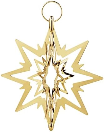 Georgорг Јенсен Топ Starвезда од 18 КТ злато позлатен месинг, мал