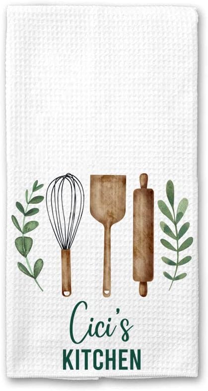 DiandDesignGift Кујнски крпа на Цици - Декор за кујна за чајни пешкири - Мека кујна на Цици Мека и абсорбента кујна чај - пешкир за куќи