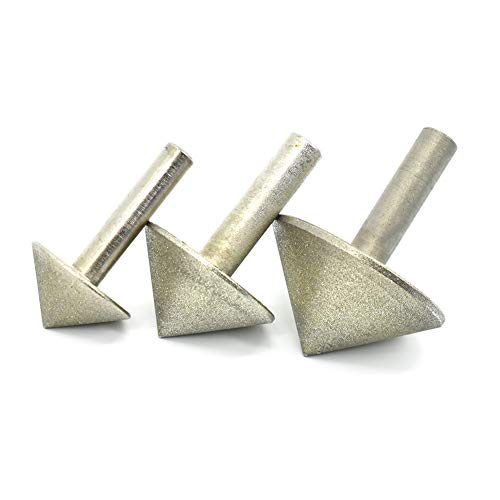 Diamond Countersink Dript Bits Chamfer Cutter 1-3/16 & 1-9/16 & 2 Tapered 90 степени 5/16 & 3/8 алатка за мелење на дупка за стаклена
