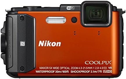 Nikon Coolpix AW130 Shock & водоотпорна GPS дигитална камера - Меѓународна верзија