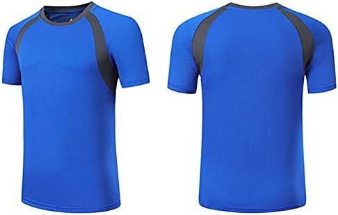 Jugaoge Kids Boys UPF 50+ Краток ракав маица за осип на осип, пливање маички Брзи суви атлетски врвови сончеви кошули