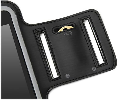 Case Boxwave Case за LG 238C - Спортски амбранд, прилагодлива амбалажа за тренинг и трчање за LG 238C - etет Црн