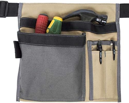 Алатки за торбички алатки престилка со 5 џебови единечна страна престилка градинарска половината на половината Организатор торбичка торбичка