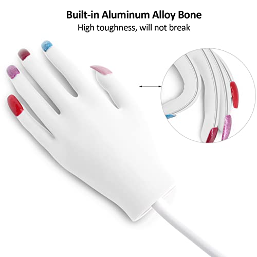 Вежбајте рака за акрилни нокти рачна вежба, вградена алуминиумска легура за држачи, прстите нема да се скршат, флексибилни