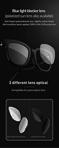 Очила Брзо Полнење Безжичен Bluetooth Паметен Титаниум Флексибилна Јачина На Шарката Отворено Уво Аудио Спроводливост На Коските Аудио Очила