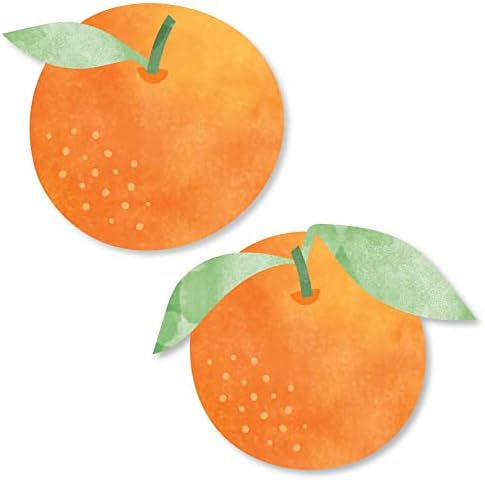 Голема точка на среќа Малку Климентин - DIY во форма на портокалова цитрус за бебе или отсекување на роденденска забава - 24 брои